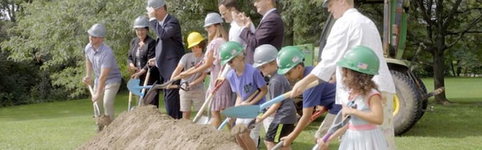 Ground Breaks on innovative outdoor campus at rochester, new york school